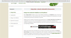 Desktop Screenshot of ginkgo-baum.de